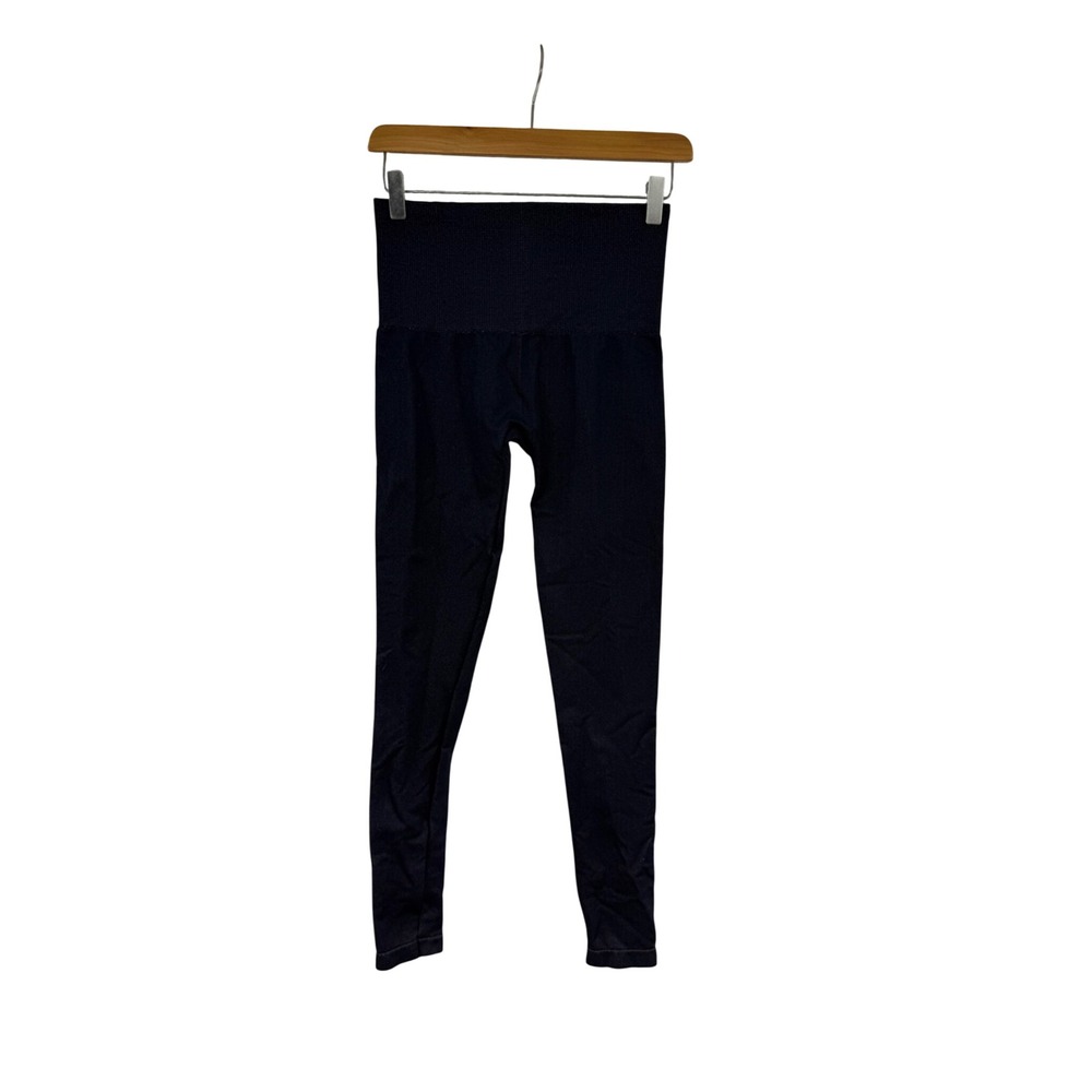 Assets by Sara Blakely Womens High Waisted Seamless Leggings Navy Blue Small